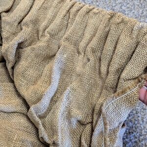 #1 Homemade Burlap Curtains | Rustic Farmhouse Style